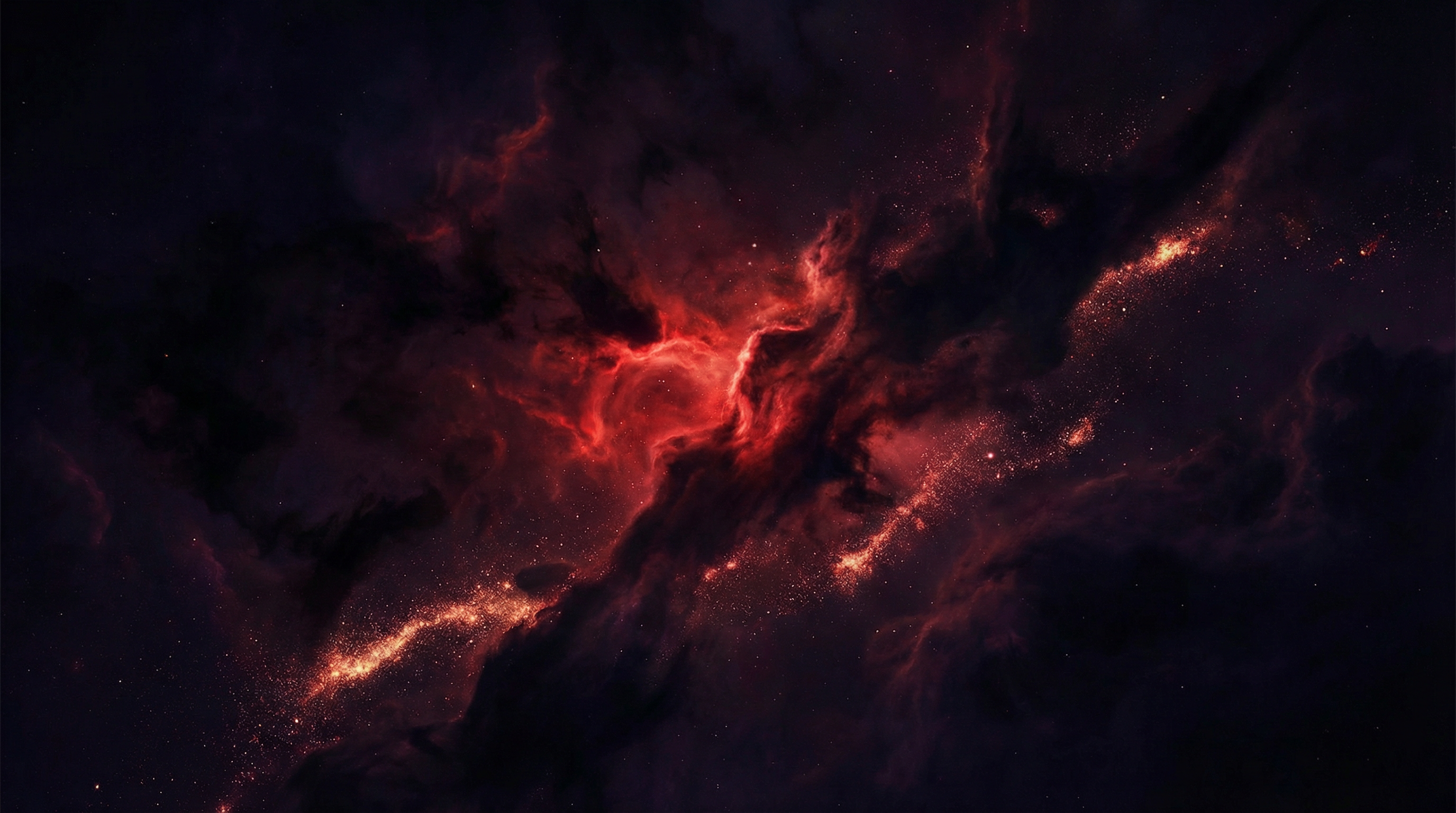Red Space Background